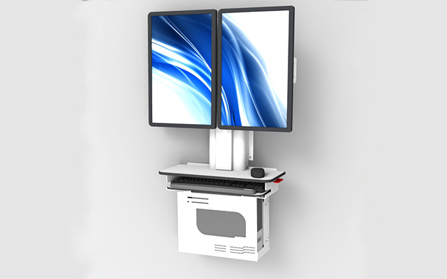 Dual Monitor with Concealed PC