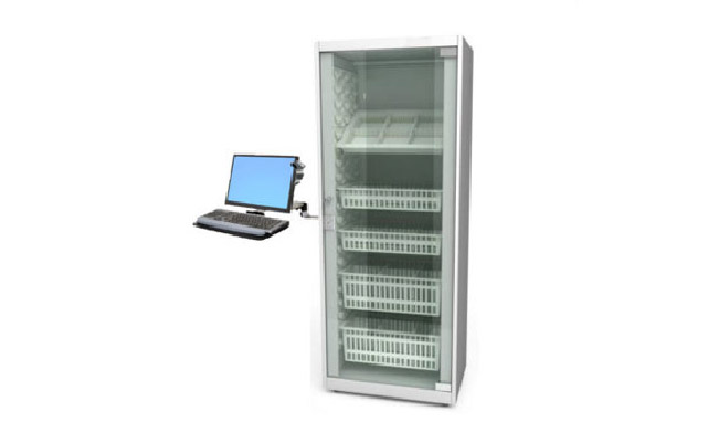 Supply Cabinet With Computer